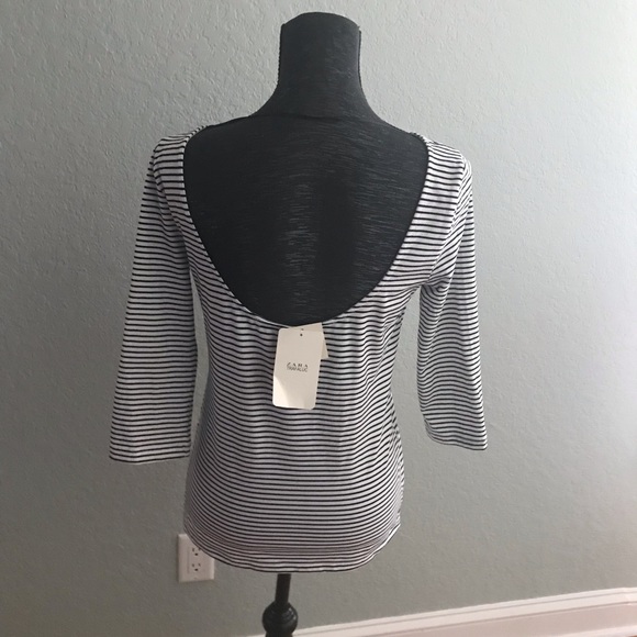 Zara Stripped Top Size Medium- New With Tags - Picture 2 of 3